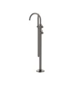 Mica Fluted Freestanding Bath Mixer with Hand Shower - Image 5