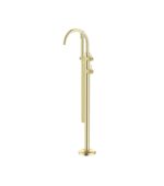 Mica Fluted Freestanding Bath Mixer with Hand Shower - Image 3