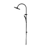 Mica Fluted Gooseneck Dual Shower Rail - Image 16