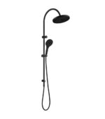 Mica Fluted Gooseneck Dual Shower Rail - Image 14