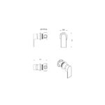 Eleniko Shower Mixer – TRIM KIT ONLY - Image 22