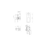 Beki Shower Mixer Diverter – 1P – TRIM KIT ONLY - Image 22