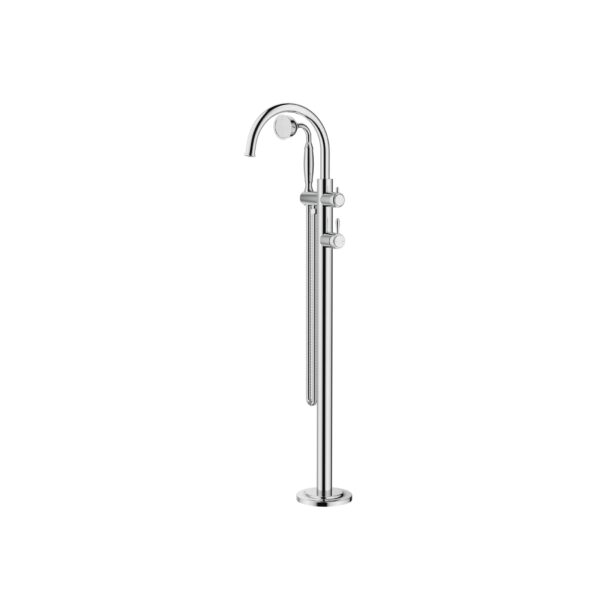 Mica Heritage Freestanding Bath Mixer with Hand Shower