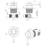 Mica Heritage Shower Mixer – TRIM KIT ONLY - Image 7
