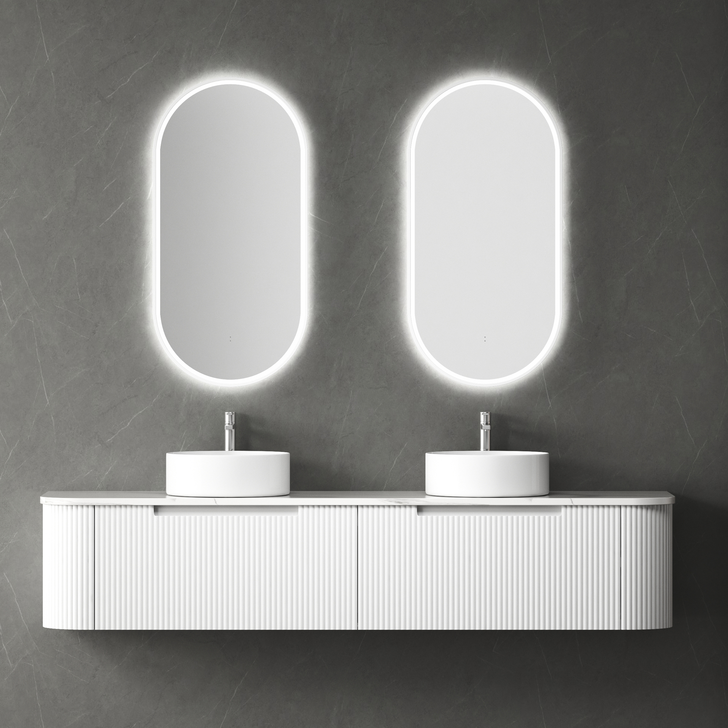 CAWH40-1800_Front_View Petra Mark II Wall Hung 1800mm - Image 1