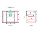 Curva Wall Hung 750mm - Image 5