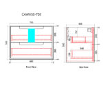 Flauto Wall Hung 750mm - Image 5