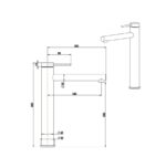 Mica Tall Basin Mixer Straight - Image 8