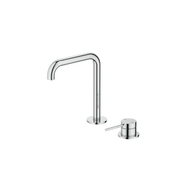 Mica Soft-Square Hob Basin Mixer Set