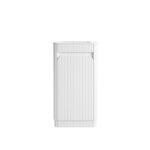 Mini Hartelle Fluted Floor Standing Matte White Cabinet - Image 4