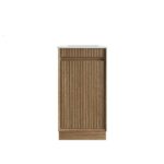 Mini Ravia Fluted Floor Standing Harvest Oak Cabinet - Image 5