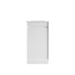 Mini Ravia Fluted Floor Standing Matte White Cabinet - Image 4