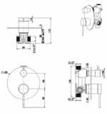 Mica Shower Mixer Diverter – 1P – TRIM KIT ONLY - Image 18