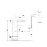 Mica Basin Mixer Straight - Image 4