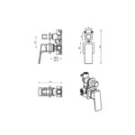 Tiago Shower Mixer Diverter - 2P - TRIM KIT ONLY - Image 21