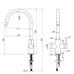 Mica 3-Way Filter Sink Mixer - Image 22