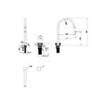 Mica Fluted Pull-Out Hob Mixer Set - Image 7