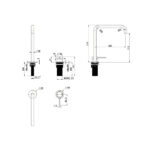 Mica Soft-Square Hob Sink/Basin Mixer Set - Image 26