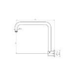 Mica Gooseneck Shower Arm - Image 2