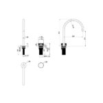 Mica Fluted Gooseneck Hob Sink/Basin Mixer Set - Image 7