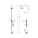 Mica Gooseneck Freestanding Outdoor Shower - Image 17