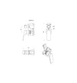 Kaza Shower Mixer Diverter – 2P – TRIM KIT ONLY - Image 22