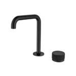 Mica Fluted Soft-Square Hob Basin Mixer Set