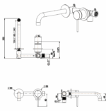 Mica Wall-Spout Combo – Curved Spout – 2P – TRIM KIT ONLY - Image 8