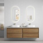 Venetta Framed Wall Hung 1800mm Harvest Oak Cabinet