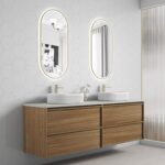 Venetta Framed Wall Hung 1800mm Harvest Oak Cabinet - Image 3