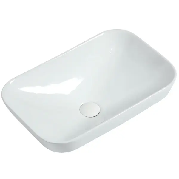 Goccia Semi Recess Drop In Ceramic Basin