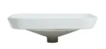 Goccia Semi Recess Drop In Ceramic Basin - Image 5