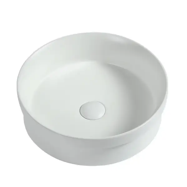 Lvia Round Semi Recess Drop In Ceramic Basin