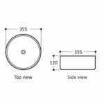 Artis 88 355x355x120 Basin - Image 8