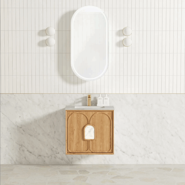 Laguna Mark II 600mm Woodland Oak Wall Hung Vanity