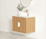 Laguna Mark II 750mm Woodland Oak Wall Hung Vanity - Image 6