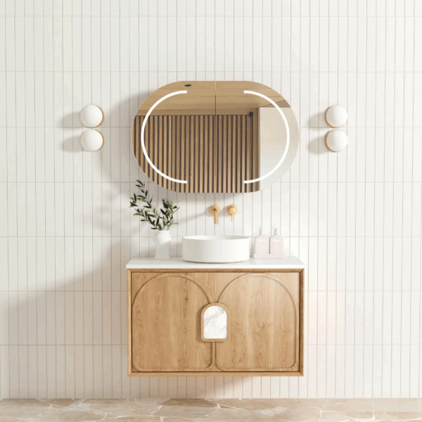 Laguna Mark II 900mm Woodland Oak Wall Hung Vanity