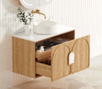 Laguna Mark II 900mm Woodland Oak Wall Hung Vanity - Image 10