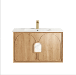 Laguna Mark II 900mm Woodland Oak Wall Hung Vanity - Image 5