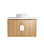 Laguna Mark II 900mm Woodland Oak Wall Hung Vanity - Image 4