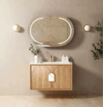 Laguna Mark II 900mm Woodland Oak Wall Hung Vanity - Image 3