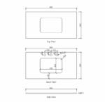 Laguna Mark II 900mm Woodland Oak Wall Hung Vanity - Image 13