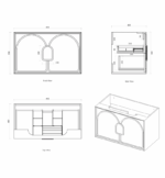 Laguna Mark II 900mm Woodland Oak Wall Hung Vanity - Image 12