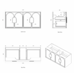 Laguna Mark II 1200mm Woodland Oak Wall Hung Vanity - Image 13