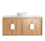 Laguna Mark II 1200mm Woodland Oak Wall Hung Vanity - Image 5