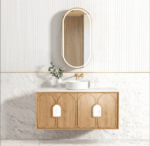 Laguna Mark II 1200mm Woodland Oak Wall Hung Vanity - Image 2