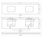 Laguna Mark II 1800mm Woodland Oak Wall Hung Vanity - Image 8