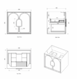 Laguna Mark II 600mm Black Oak Wall Hung Vanity - Image 9