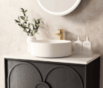 Laguna Mark II 750mm Black Oak Wall Hung Vanity - Image 4