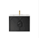 Laguna Mark II 750mm Black Oak Wall Hung Vanity - Image 6